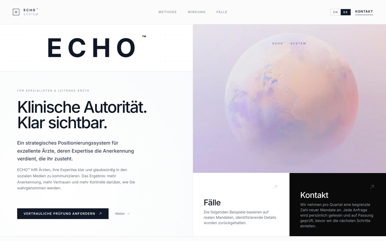 Startseite von medizinecho.com